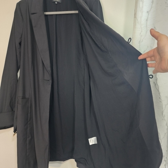 Majorelle Jacqueline Black Heart Belted Blazer Mini Dress Event Evening Occasion - Picture 7 of 16